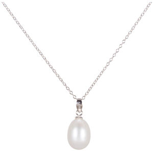 JwL Luxury Pearls Ezüst nyaklánc jobb gyöngyökkel 45cm JL0436 55 cm
