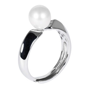 JwL Luxury Pearls Ezüst gyűrű, fehér gyöngy JL0542