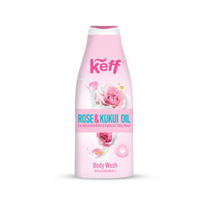 Keff Mosakodó gél Rózsa & Kukui olaj (Body Wash) 500 ml