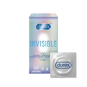 Durex Óvszer    Invisible Extra Lubricated 10 db