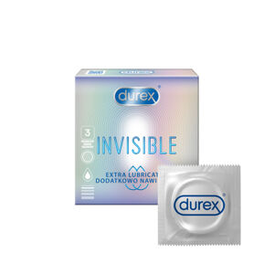 Durex Óvszer    Invisible Extra Lubricated 3 db