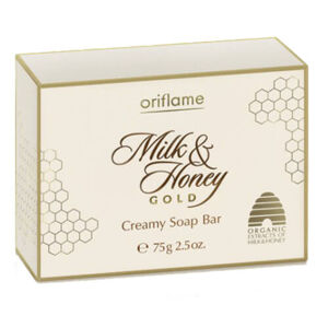 Oriflame Szappan Cream Milk & Honey Gold (krémes szappan Bar) 75g