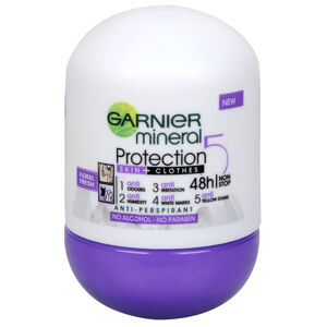 Garnier Ásványi izzadásgátló spray nőknek 5 Protection Floral Fresh 48h Roll-on 50 ml