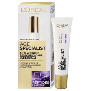 L´Oréal Paris Ránctalanító szemkörnyékápoló krém Age Specialist 55+ (Anti-Wrinkle Eye Cream) 15 ml