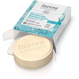 Lavera Szilárd sampon az érzékeny fejbőrre Basis Sensitiv (Moisture & Care Shampoo Bar) 50 g