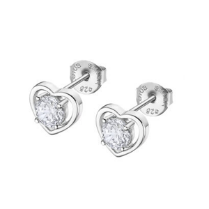 Lotus Silver Romantikus ezüst fülbevaló cirkónium kővel  LP3092-4/1