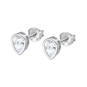 Lotus Silver Csillogó ezüst fülbevaló cirkónium kővel  LP3079-4/1