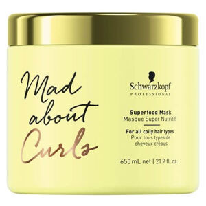 Schwarzkopf Professional Intenzív hidratáló maszk göndör hajra Mad Abouth Curls (Superfood Mask) 650 ml