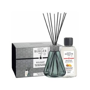 Maison Berger Paris Aroma diffúzor ajándékcsomag Pyramide vintage zöld + utántöltő Narancs és fahéj 200 ml