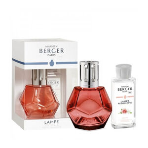 Maison Berger Paris Katalitikus lámpa ajándékkészlet Geometry piros + utántöltő Chic Párizs 180 ml