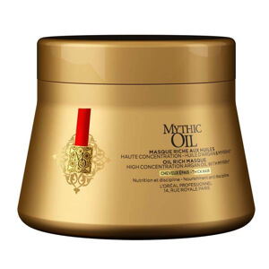 L´Oréal Professionnel Mythic Oil olajos hajpakolás vastag, kezelhetetlen hajra (Oil Rich Masque) 200 ml