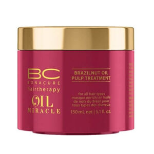 Schwarzkopf Professional Tápláló és hidratáló maszk  BC Bonacure Oil Miracle (Brazilnut Oil Pulp Treatment For All Hair Types) 150 ml
