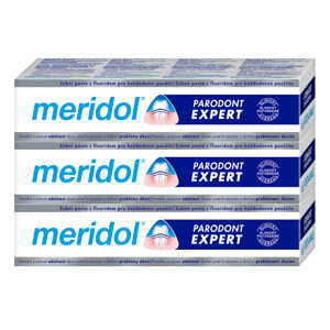 Meridol Fogkrém vérző íny és parodontitis ellen Paradont Expert tripack 3 x 75 ml