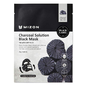 Mizon Tisztító maszk faszénnel (Charcoal Solution Black Mask) 25 g