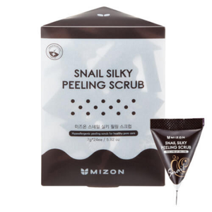 Mizon Gyengéd bőrradír mucinnal (SnailSilk Peeling Scrub y) x 24 7 g
