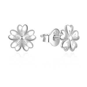 MOISS Gyönyörű ezüst fülbevaló Virágok E0002500