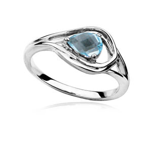MOISS Luxus ezüst gyűrű topáz és cirkónium kővel RG0000 56 mm