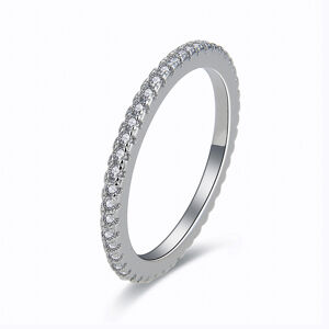MOISS Minimalistaezüst gyűrű cirkónium kövekkel R00020 50 mm