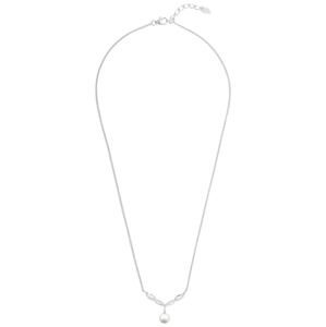 MOISS Gyönyörű ezüst nyaklánc gyöngyökkel és cirkónium kővel NP000058