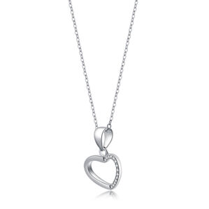 MOISS Romantikus ezüst szív medál P0000460
