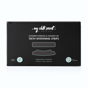 My White Secret Fogfehérítő szalagok aktív szénnel Whitening  Strips 14 db