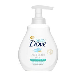Dove Fürdő gél gyermekeknek testre és hajra  (Head To Toe Wash Sensitive Moisture) 400 ml