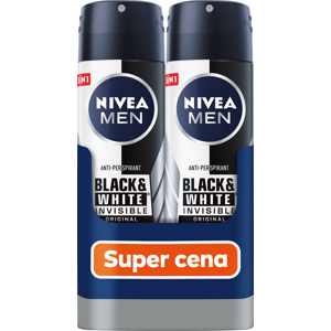 Nivea Izzadásgátló spray Men Black & White Invisible Bulldog Original 2 x 150 ml