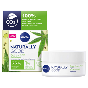 Nivea Naturally Good (Deeply Nourishing Day Care) 50 ml nappali krém kendermagolajjal