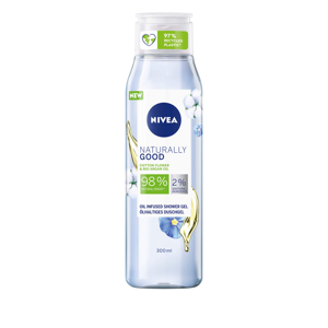 Nivea Tusfürdő Naturally Good Cotton Flower (Oil Infused Shower Gel) 300 ml