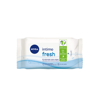 Nivea Intim törlőkendők Intimo Fresh (Intimate Care Wipes) 15 db