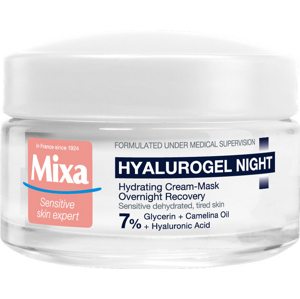 Mixa Éjszakai krém érzékeny, kiszáradásra hajlamos bőrre Hyalurogel (Hydrating Cream-Mask Overnight Recovery) 50 ml