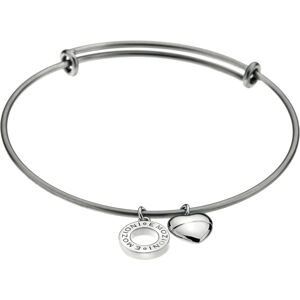 Hot Diamonds Acél karkötő Emozioni Silver Bangle DC107