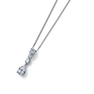 Oliver Weber Ezüst nyaklánc kristályokkal Genuine Drop 61184 (lánc, medál)