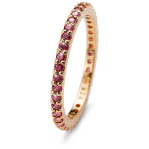 Oliver Weber Jolie aranyozott ezüst gyűrű vörös kristályokkal 63225G RED XL (60 - 63 mm)