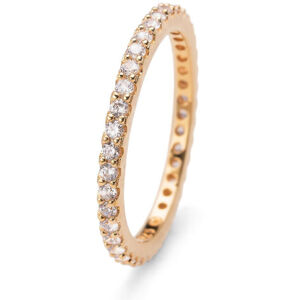Oliver Weber Jolie aranyozott ezüst gyűrű kristályokkal 63225G 001 M (53 - 55 mm)
