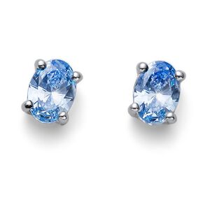 Oliver Weber Ezüst fülbevaló kék cirkónium kövekkel Smooth 62130 BLU