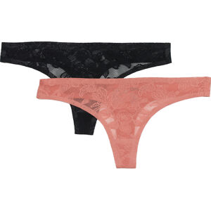 ONLY 2 PACK - női tanga alsó  ONLMYNTE 15235389 Faded Rose S