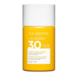 Clarins Napozó folyadék arcra SPF 30 (Mineral Sun Care Fluid) 30 ml