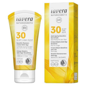Lavera Napvédő krém Sensitiv SPF 30 (Anti-Ageing Sensitive Sun Cream) 50 ml