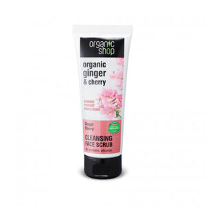 Organic Shop Arctisztító bőrradír Gyömbér és cseresznye(Cleansing Face Scrub) 75 ml