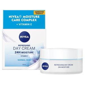 Nivea Frissítő nappali krém normál bőrre SPF 8 (Refreshing Day Cream SPF 8 24H Moisture) 50 ml