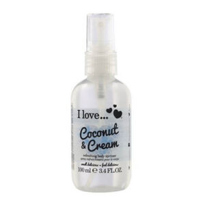I Love Frissítő testpermet kókusz és bársonyos krém illattal (Coconut & Cream Refreshing Body Spritzer) 100 ml