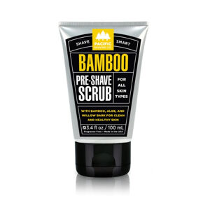 Pacific Shaving Férfi bambusz bőrradír borotválkozás előtt Bamboo (Pre-Shave Scrub) 100 ml