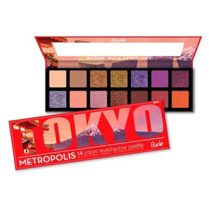 RUDE® Cosmetics Metropolis Tokyo szehéjfesték paletta 14 db (Eyeshadow Palette) 14 g