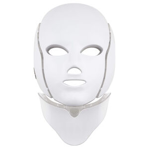 Palsar 7 Ápoló LED maszk arcra és nyakra fehér  (LED Mask + Neck 7 Colors White)