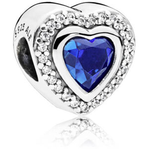 Pandora Luxus szív gyöngy kék kristályokkal 797608NANB