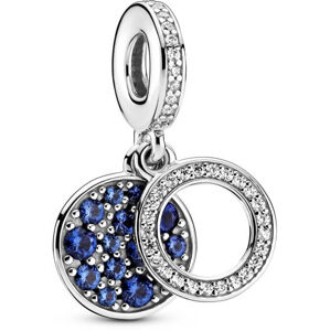 Pandora Dupla ezüst medál Sparkling Blue 799186C01