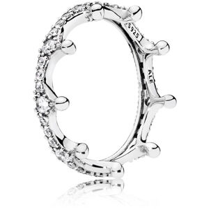 Pandora Gyönyörű ezüst gyűrű Korona 197087CZ 52 mm