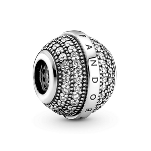 Pandora Ezüst gyöngy cirkónium kövekkel Logo 799489C01