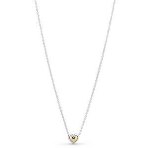 Pandora Ezüst nyaklánc bicolor szívvel 399399c00-45 (lánc, medál)